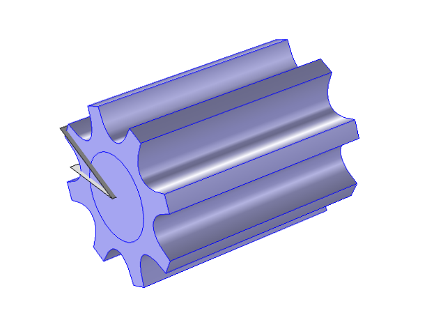 显示电子封装散热器几何对称性的平面 显示电子封装散热器几何对称性的平面